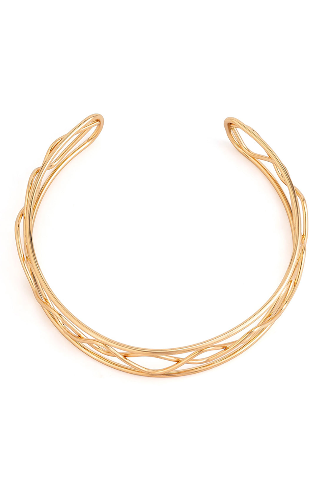 Metal Cut Out Cuff Choker