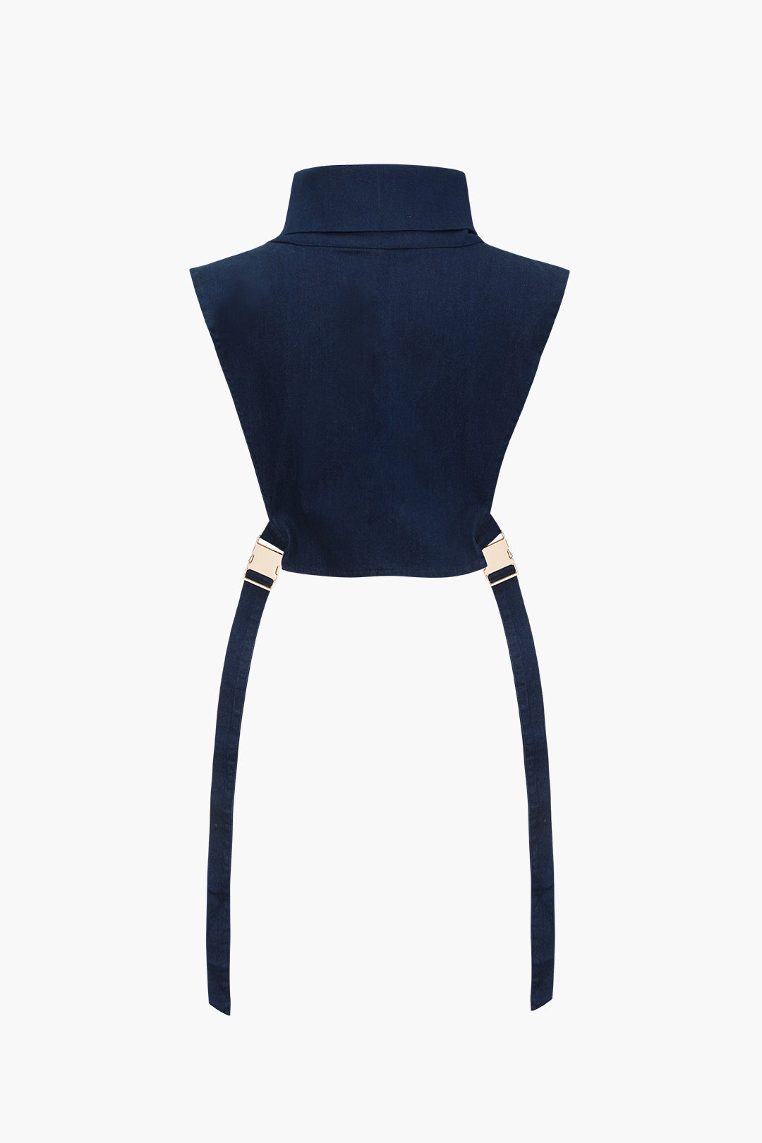 Denim Buckle Sleeveless Top